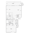 1 bedroom 1 bathroom floor plan 1 bedroom 1 bathroom floor plan at BelAire, Rancho Cucamonga